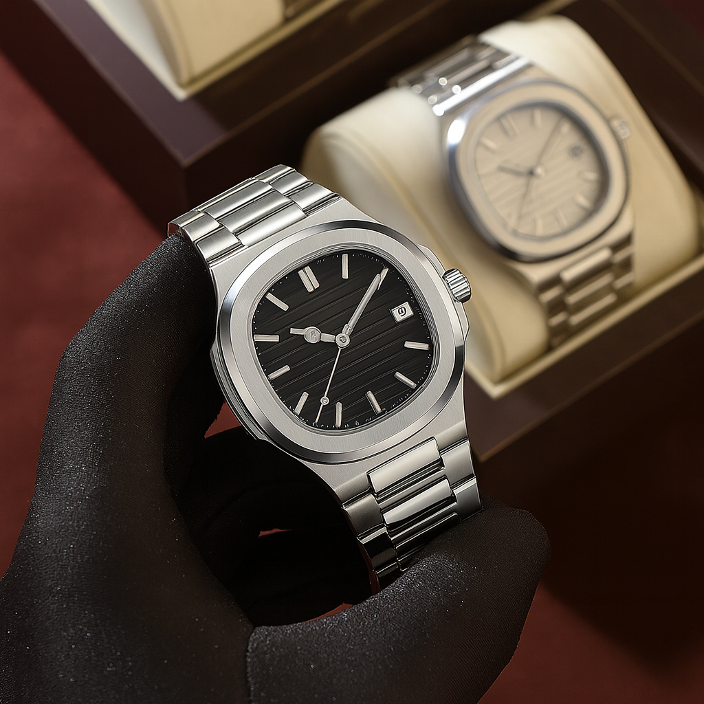 The black matt dial watch